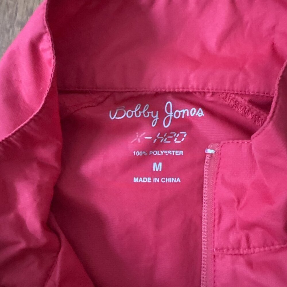 Bobby Jones X-H2O 1/4 Zip Jacket Men's Red Lightweight Size M - Picture 4 of 6